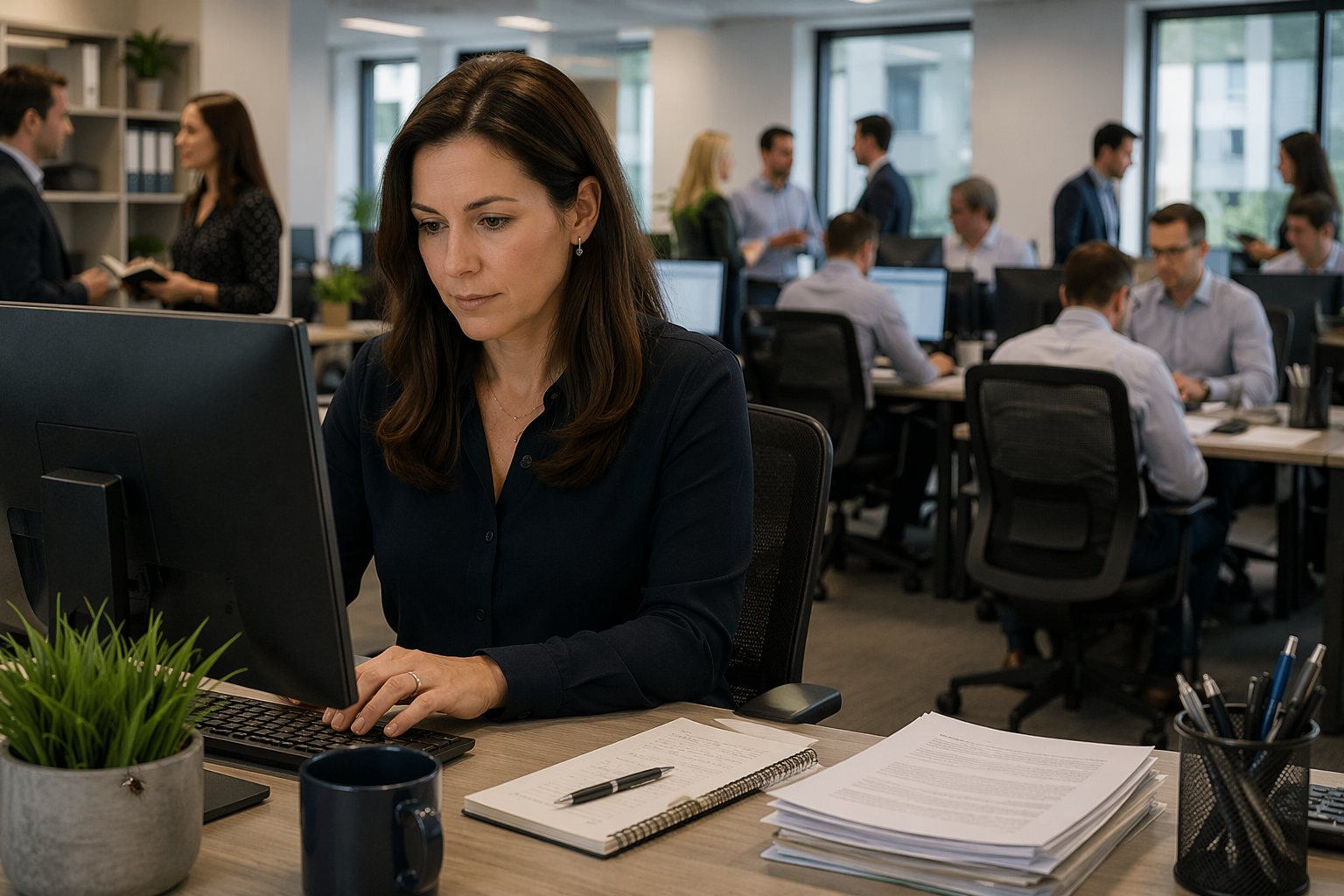 Accountant office stock image