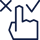 Cursor-Choose tick cross