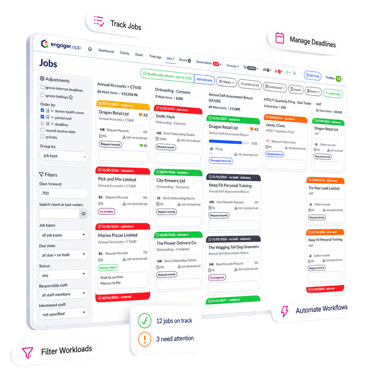 Engager Jobs Kanban Board