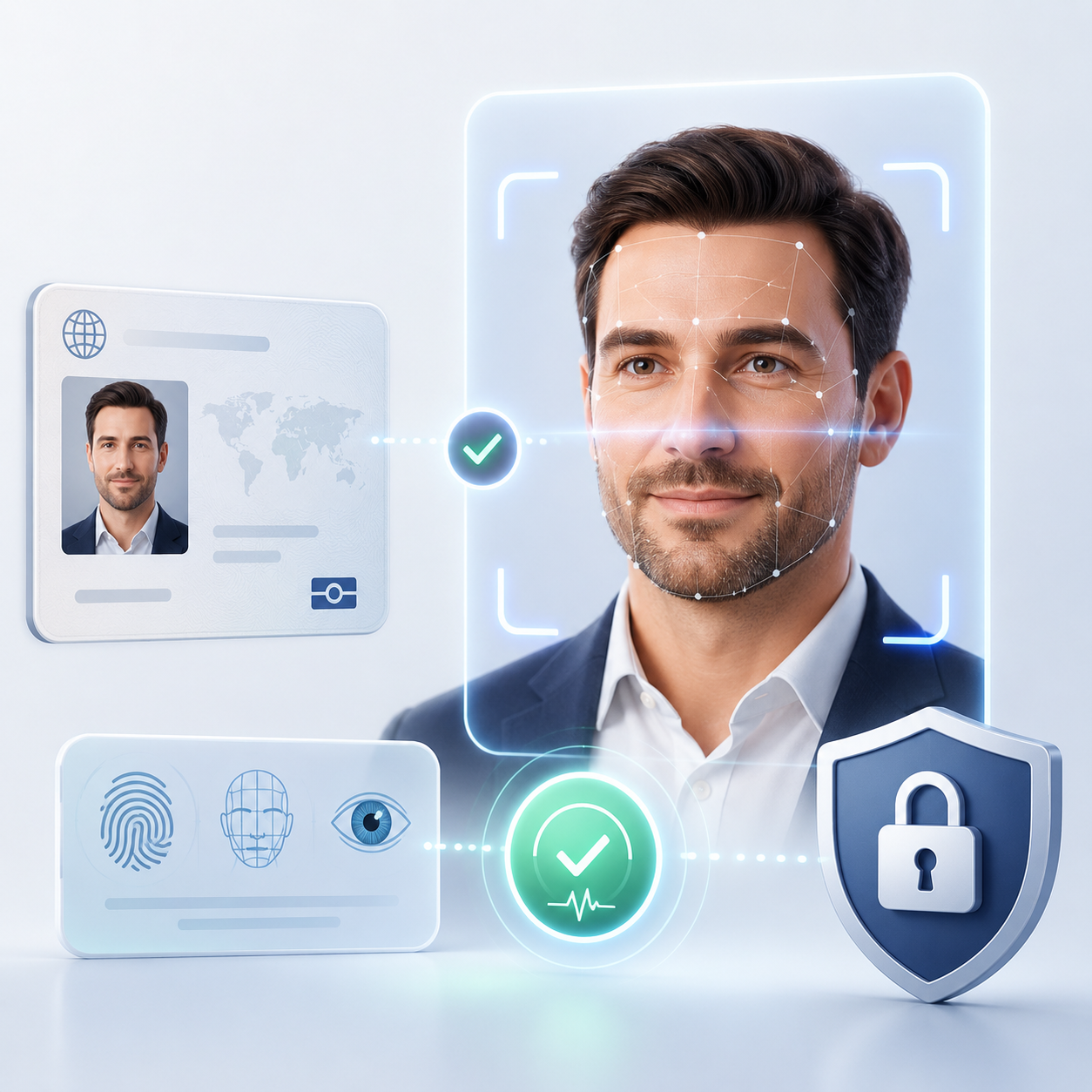 TaxCalc biometric ID scan against human
