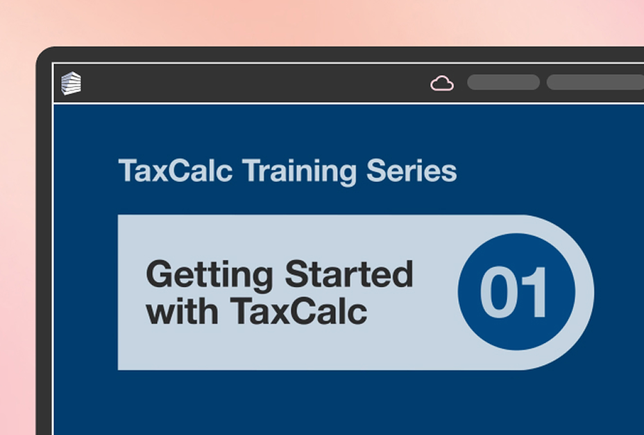 Illustration of the Getting Started with TaxCalc training video