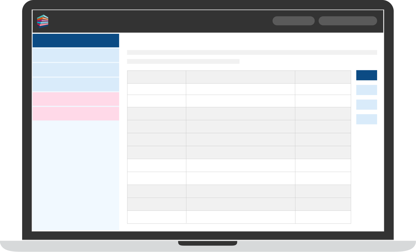 GDPR Centre 1 - Simplified interface