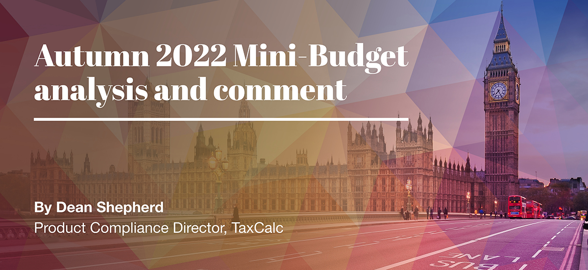 Autumn 2022 Mini-Budget analysis and comment 