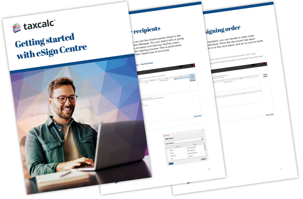 Getting Started with eSign Centre