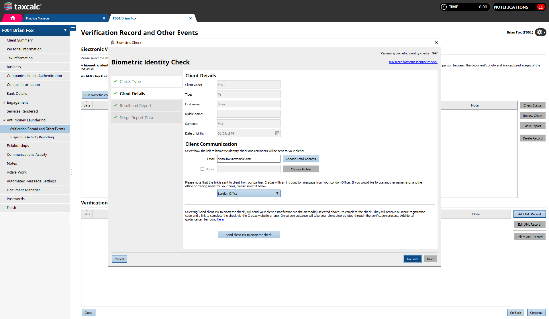 AML ID Checking from TaxCalc